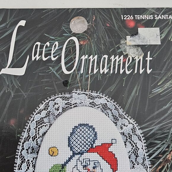 Designs For The Needle Lace Ornament Cross Stitch Kits Santa Themed Christmas - Picture 4 of 10